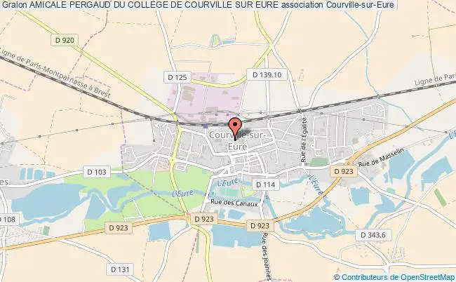 plan association Amicale Pergaud Du College De Courville Sur Eure Courville-sur-Eure