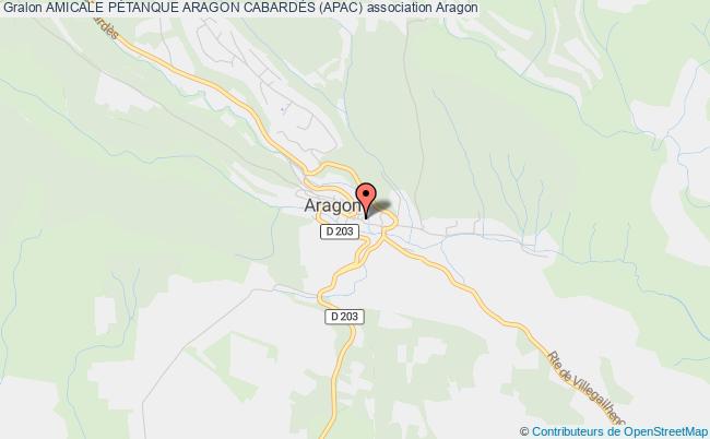 plan association Amicale PÉtanque Aragon CabardÈs (apac) Aragon