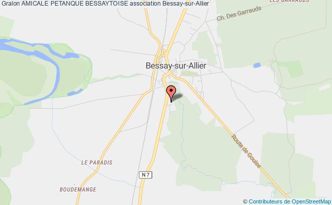 plan association Amicale Petanque Bessaytoise Bessay-sur-Allier