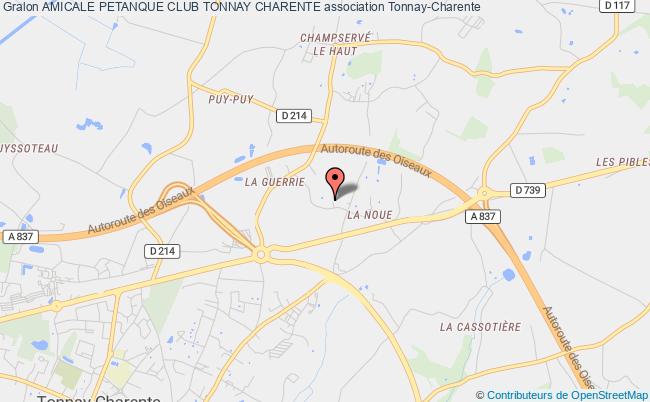 plan association Amicale Petanque Club Tonnay Charente Tonnay-Charente
