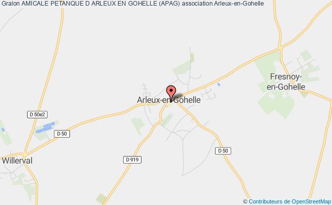 plan association Amicale Petanque D Arleux En Gohelle (apag) Arleux-en-Gohelle