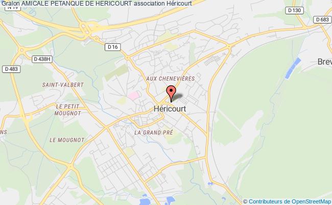 plan association Amicale Petanque De Hericourt Héricourt