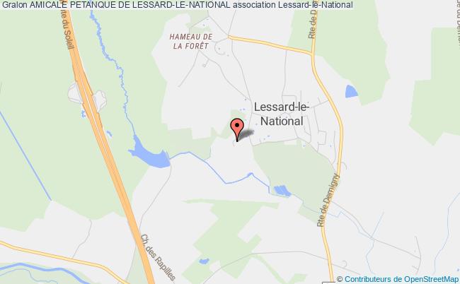 plan association Amicale Petanque De Lessard-le-national Lessard-le-National