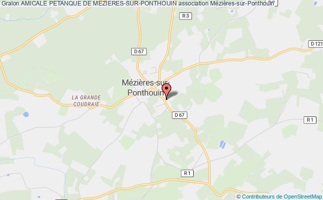 plan association Amicale Petanque De Mezieres-sur-ponthouin Mézières-sur-Ponthouin