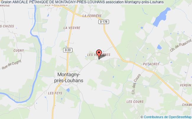 plan association Amicale Petanque De Montagny-prÈs-louhans Montagny-près-Louhans