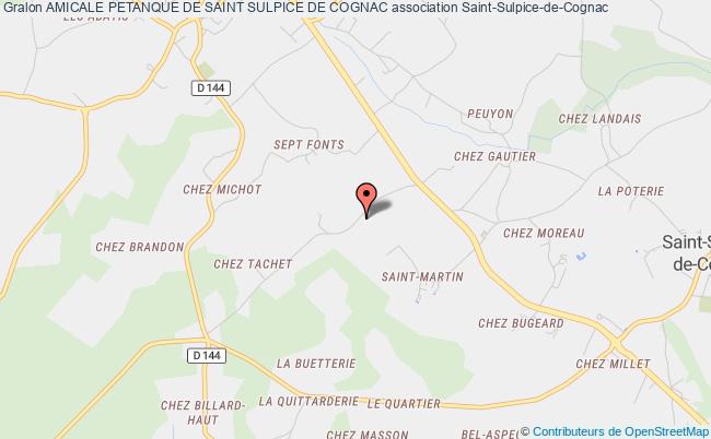 plan association Amicale Petanque De Saint Sulpice De Cognac Saint-Sulpice-de-Cognac