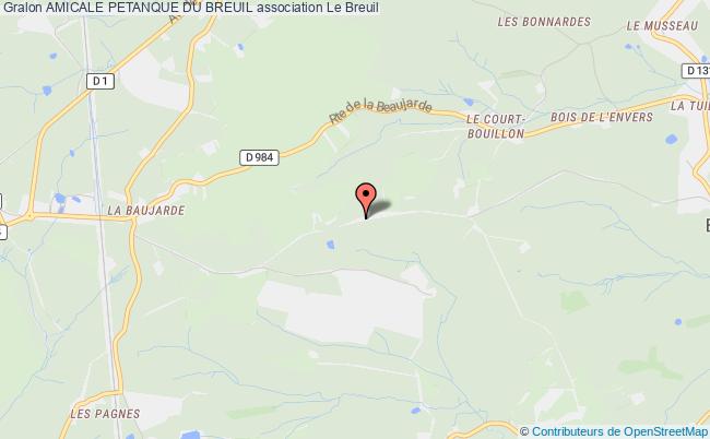 plan association Amicale Petanque Du Breuil Le    Breuil