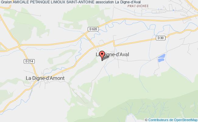 plan association Amicale Petanque Limoux Saint-antoine La    Digne-d'Aval
