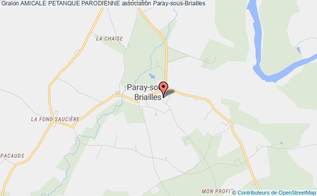 plan association Amicale Petanque Parodienne Paray-sous-Briailles