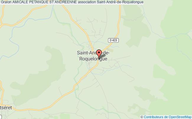 plan association Amicale Petanque St Andreenne Saint-André-de-Roquelongue