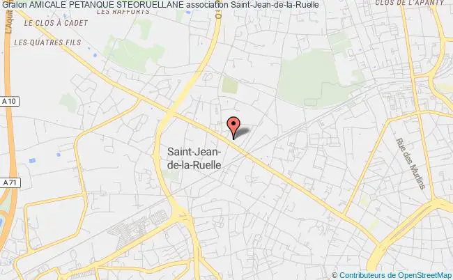 plan association Amicale Petanque Steoruellane Saint-Jean-de-la-Ruelle