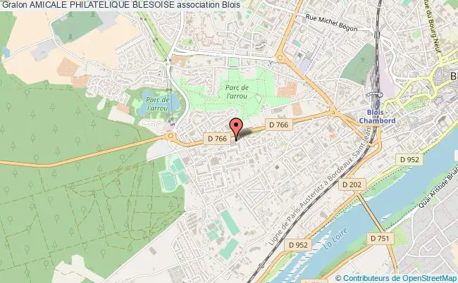 plan association Amicale Philatelique Blesoise Blois
