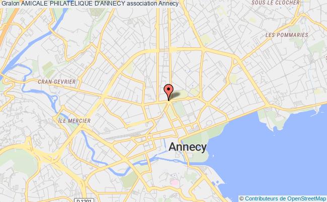 plan association Amicale Philatelique D'annecy Annecy