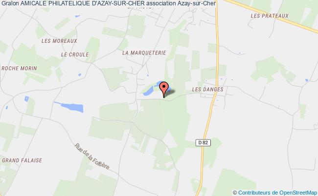 plan association Amicale Philatelique D'azay-sur-cher Azay-sur-Cher