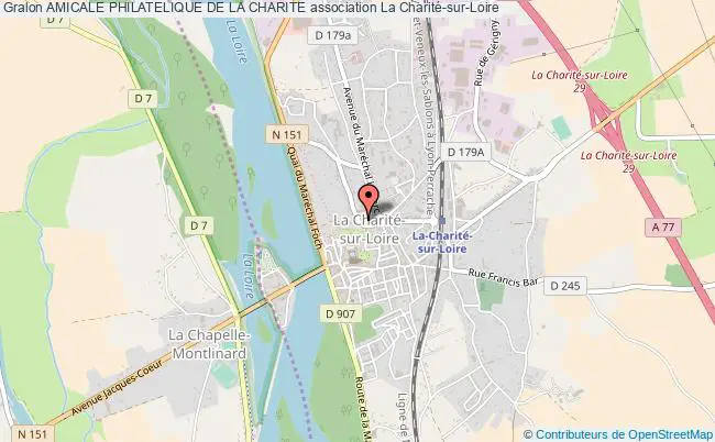 plan association Amicale Philatelique De La Charite La Charité-sur-Loire