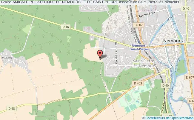plan association Amicale Philatelique De Nemours Et De Saint-pierre Saint-Pierre-lès-Nemours
