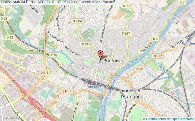 plan association Amicale Philatelique De Pontoise Pontoise