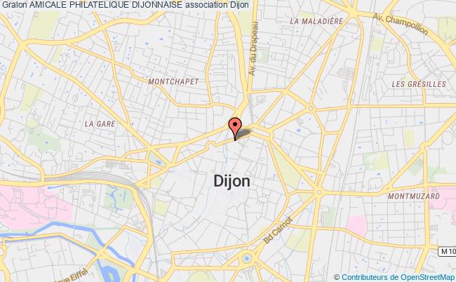 plan association Amicale Philatelique Dijonnaise Dijon