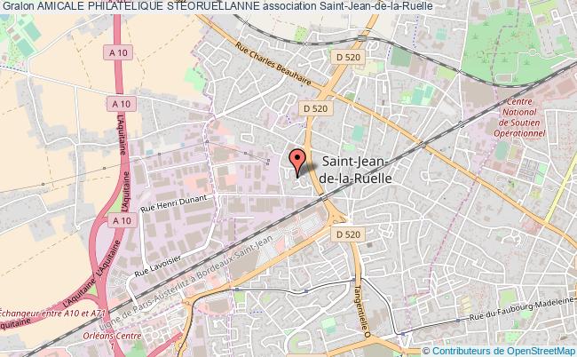 plan association Amicale Philatelique Steoruellanne Saint-Jean-de-la-Ruelle