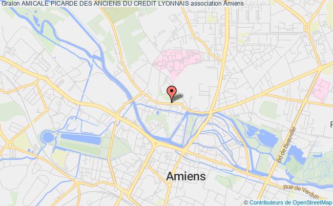 plan association Amicale Picarde Des Anciens Du Credit Lyonnais Amiens