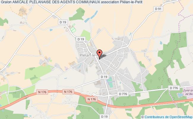 plan association Amicale PlÉlanaise Des Agents Communaux Plélan-le-Petit