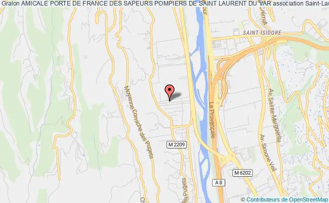 plan association Amicale Porte De France Des Sapeurs Pompiers De Saint Laurent Du Var Saint-Laurent-du-Var