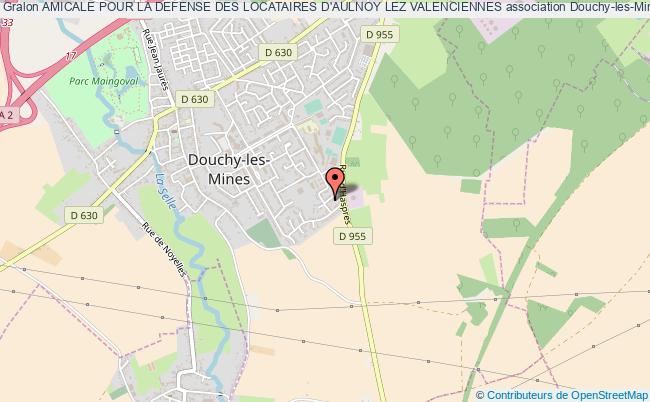plan association Amicale Pour La Defense Des Locataires D'aulnoy Lez Valenciennes Douchy-les-Mines
