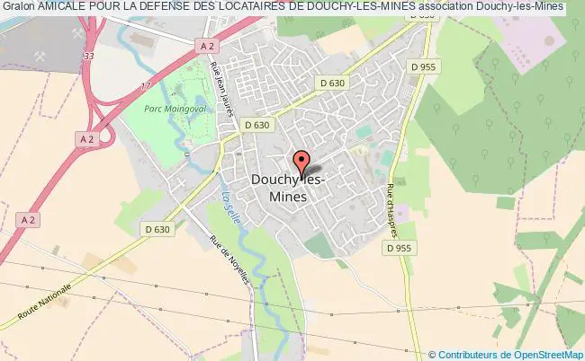 plan association Amicale Pour La Defense Des Locataires De Douchy-les-mines Douchy-les-Mines