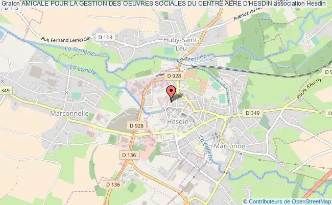 plan association Amicale Pour La Gestion Des Oeuvres Sociales Du Centre Aere D'hesdin Hesdin