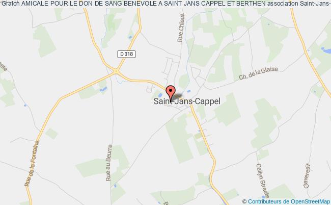 plan association Amicale Pour Le Don De Sang Benevole A Saint Jans Cappel Et Berthen Saint-Jans-Cappel