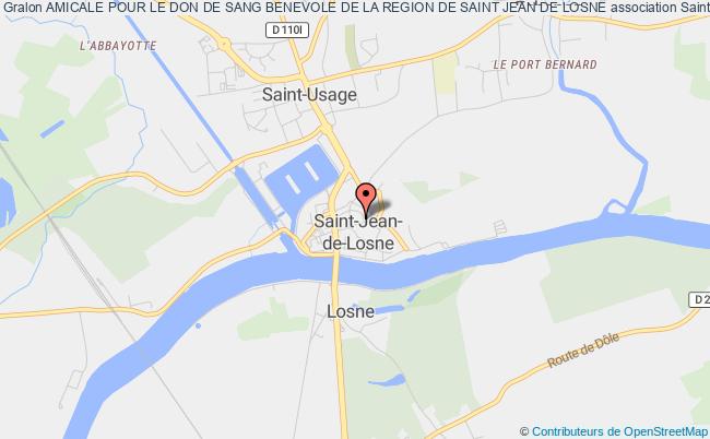 plan association Amicale Pour Le Don De Sang Benevole De La Region De Saint Jean De Losne Saint-Jean-de-Losne