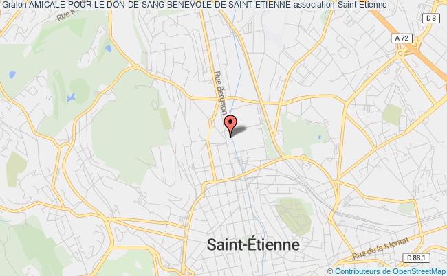 plan association Amicale Pour Le Don De Sang Benevole De Saint Etienne Saint-Étienne