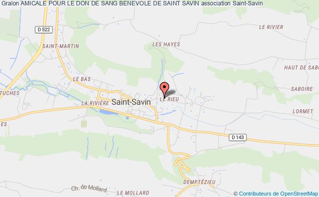 AMICALE POUR LE DON DE SANG BENEVOLE DE SAINT SAVIN