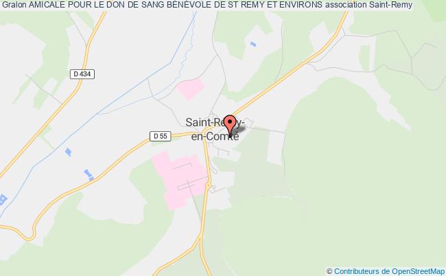 plan association Amicale Pour Le Don De Sang BÉnÉvole De St Remy Et Environs Saint-Remy