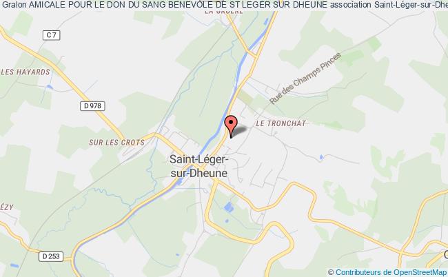 plan association Amicale Pour Le Don Du Sang Benevole De St Leger Sur Dheune Saint-Léger-sur-Dheune