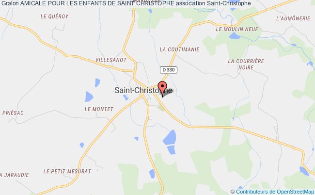plan association Amicale Pour Les Enfants De Saint Christophe Saint-Christophe