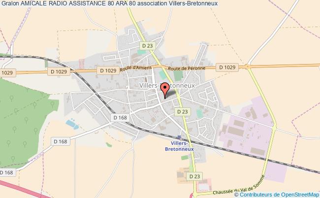 plan association Amicale Radio Assistance 80 Ara 80 Villers-Bretonneux