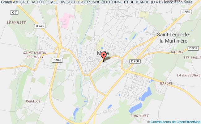 plan association Amicale Radio Locale Dive-belle-beronne-boutonne Et Berlande (d.4 B) Melle