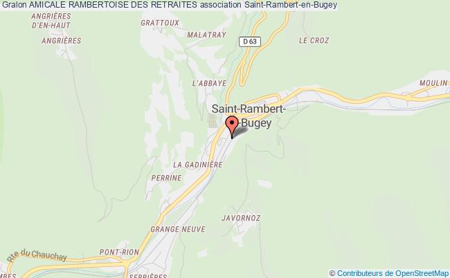 plan association Amicale Rambertoise Des Retraites Saint-Rambert-en-Bugey