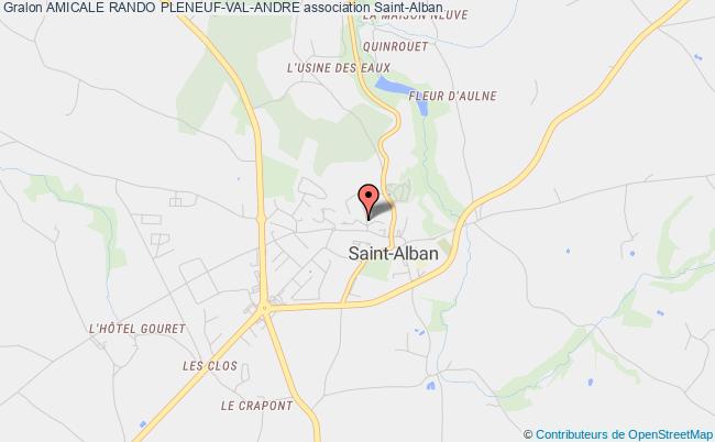 plan association Amicale Rando Pleneuf-val-andre Saint-Alban