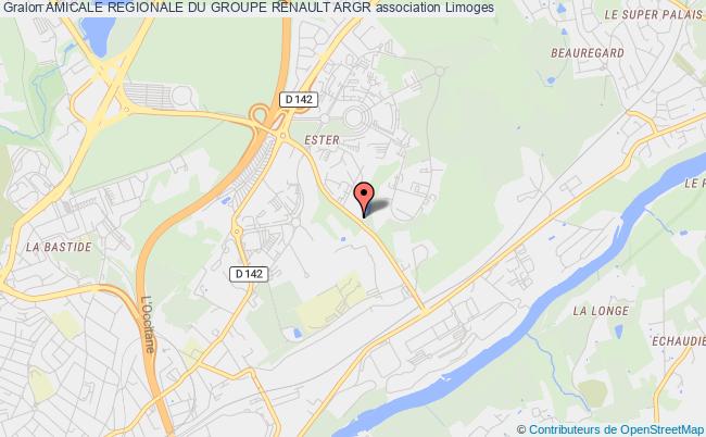 plan association Amicale Regionale Du Groupe Renault Argr Limoges