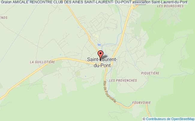 plan association Amicale Rencontre Club Des Aines Saint-laurent- Du-pont Saint-Laurent-du-Pont