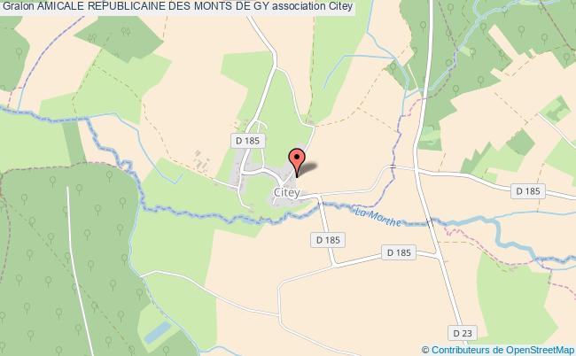 plan association Amicale Republicaine Des Monts De Gy Citey