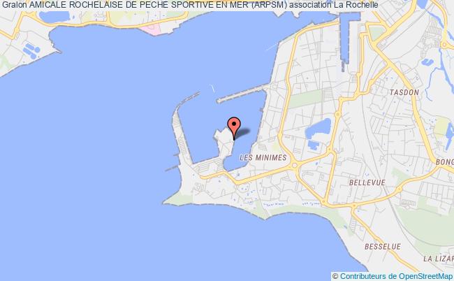 plan association Amicale Rochelaise De Peche Sportive En Mer (arpsm) La Rochelle