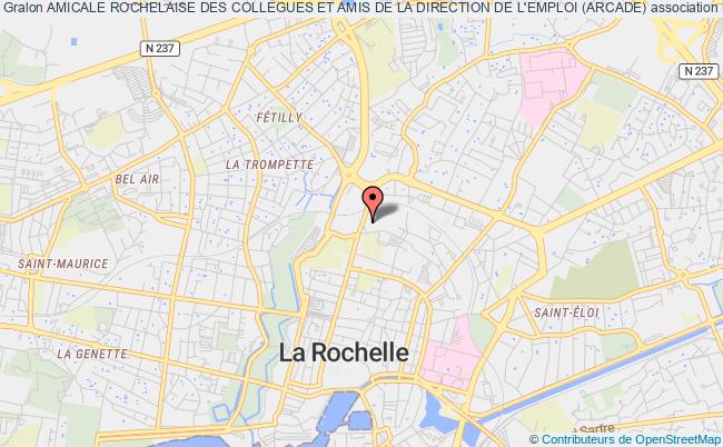 plan association Amicale Rochelaise Des Collegues Et Amis De La Direction De L'emploi (arcade) LA ROCHELLE