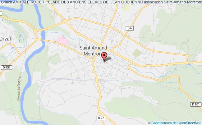 plan association Amicale Roger Pelade Des Anciens Eleves De. Jean Guehenno Saint-Amand-Montrond