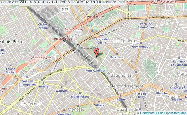 plan association Amicale Rostropovitch Paris Habitat (arph) Paris