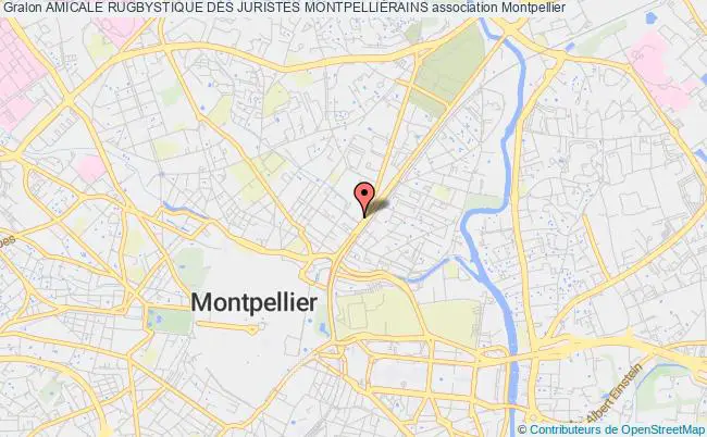 plan association Amicale Rugbystique Des Juristes MontpelliÉrains Montpellier
