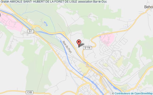 plan association Amicale Saint- Hubert De La Foret De Lisle Bar-le-Duc