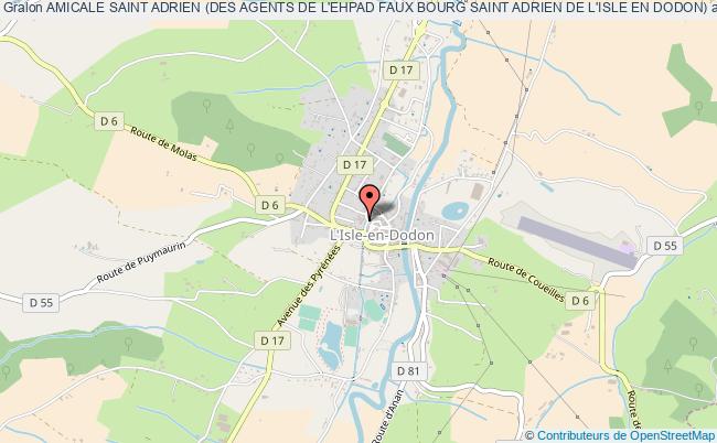 plan association Amicale Saint Adrien (des Agents De L'ehpad Faux Bourg Saint Adrien De L'isle En Dodon) L'   Isle-en-Dodon